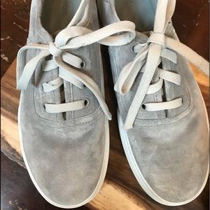 Vince grey suede platform sneakers